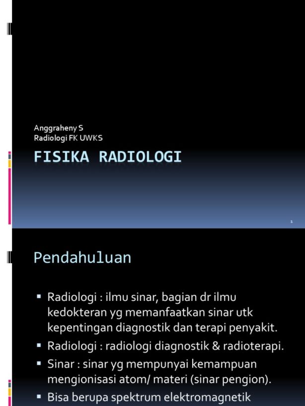 Fisika Radiologi